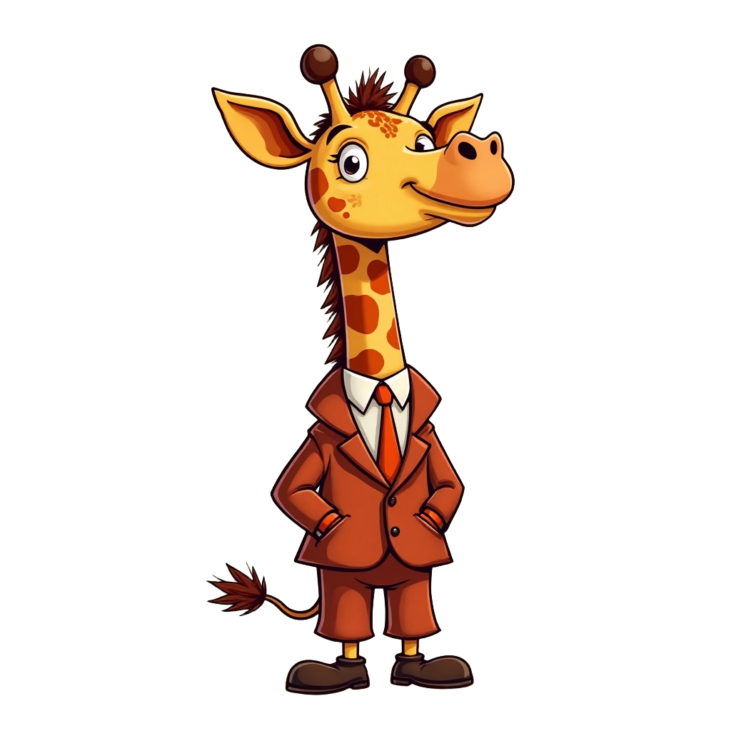 Giraffe in a Suit